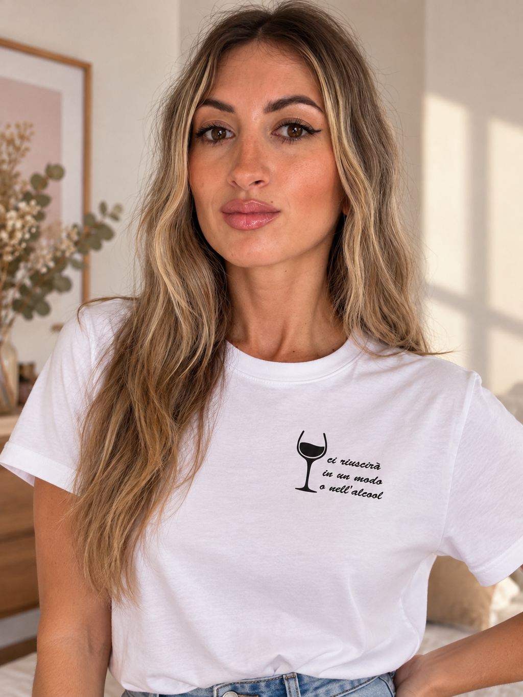 T-shirt UN MODO O NELL'ALCOOL
