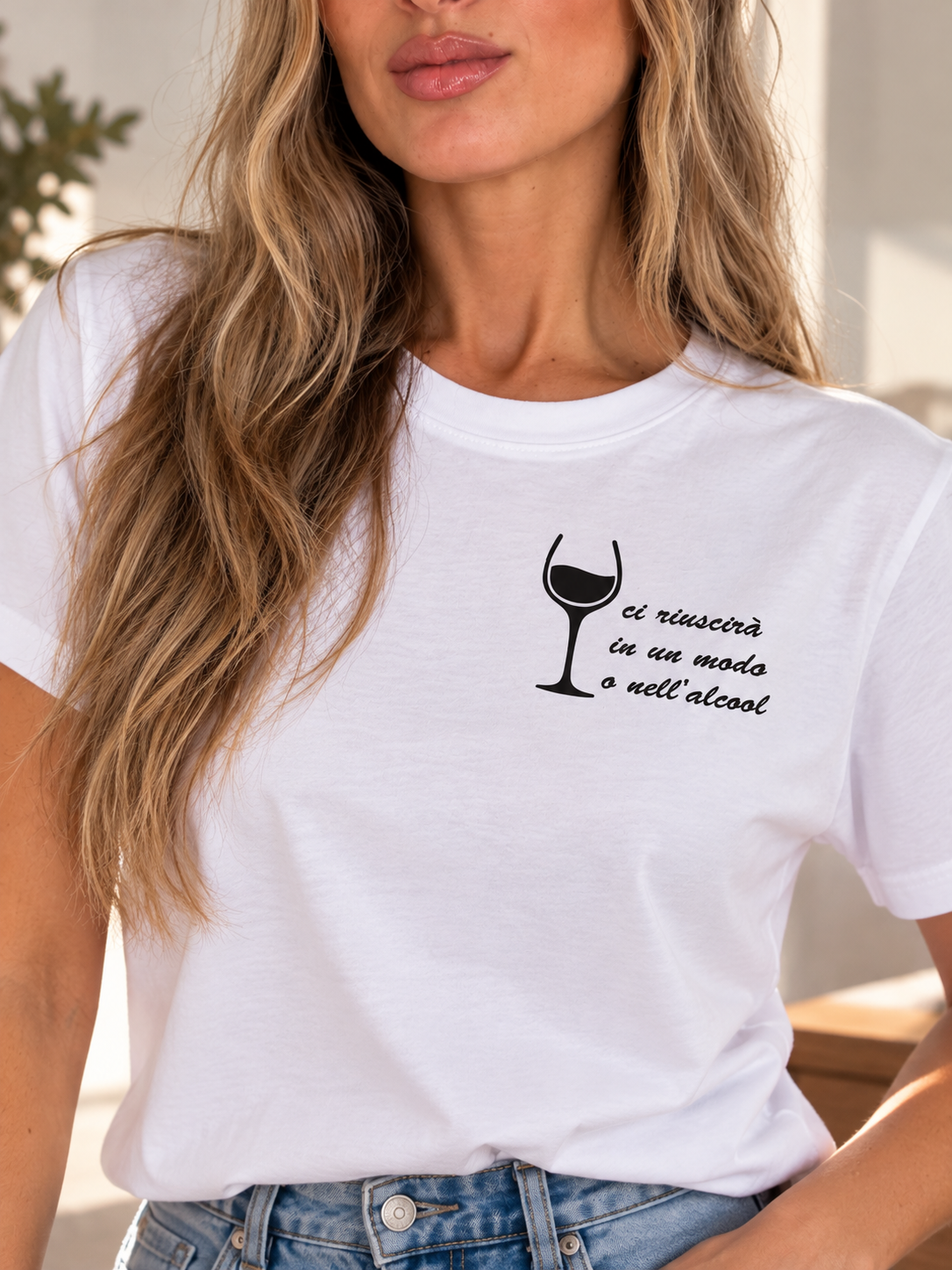 T-shirt UN MODO O NELL'ALCOOL